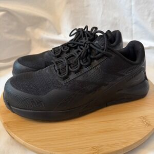 Reebok Work Nano X1 Black Composite Toe Safety Shoes RB380 Womens 9 Mens 7